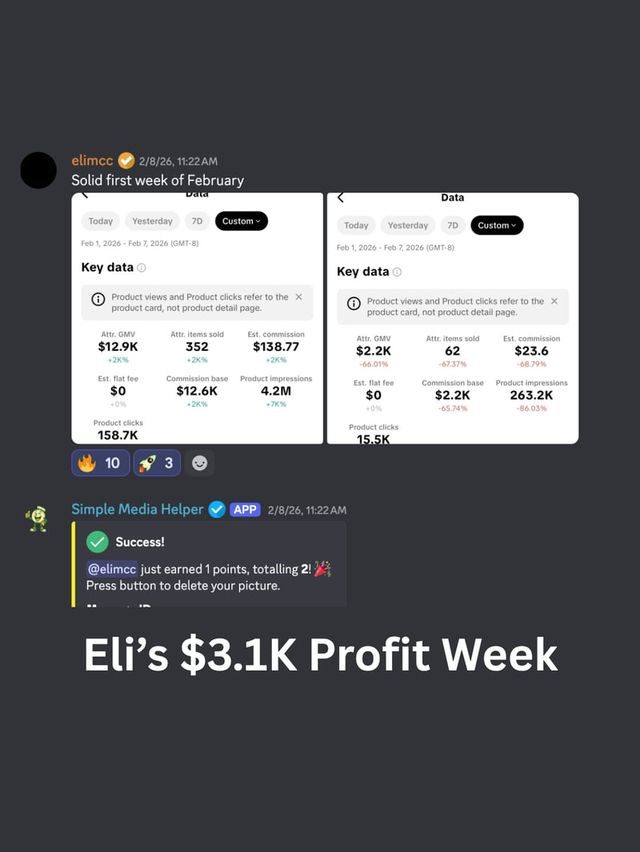Eli's $3.1K Profit Week
