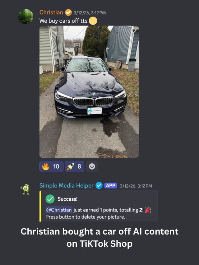Christian bought a car off AI content on TikTok Shop