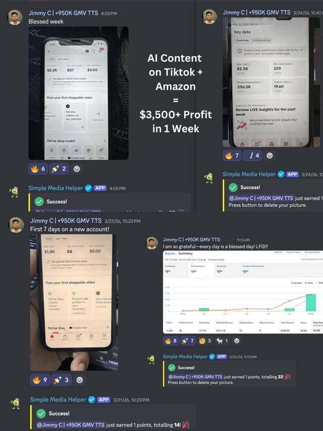 AI Content on TikTok + Amazon: $3,500+ Profit in 1 Week