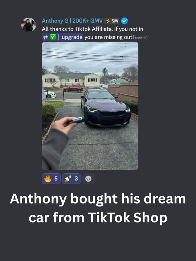 Bought his dream car from TikTok Shop